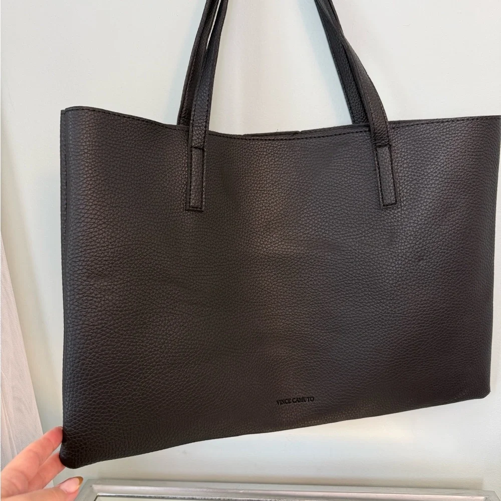 Vince Camuto Black and Gray Tote Bag